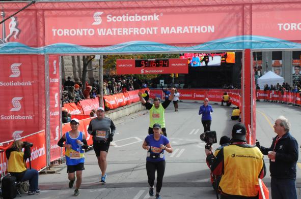 My last few steps on that "untested" ankle which carried me the distance.