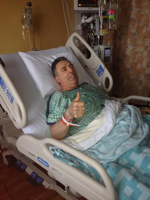 My friend Pierre following his prostate cancer surgery last May