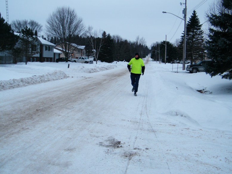 Who is that crazy old fellow, the only one out on this deserted street, on this cold winter day????
