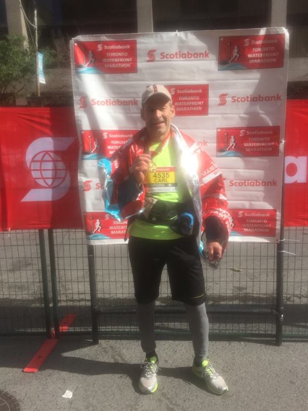 Feeling a bit rough at the finish, but WE made it. Thank you EVERYONE for all your support! :)