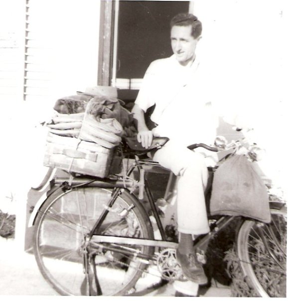 Main transportation in the early days of India. Des would have been EXTREMELY fit.