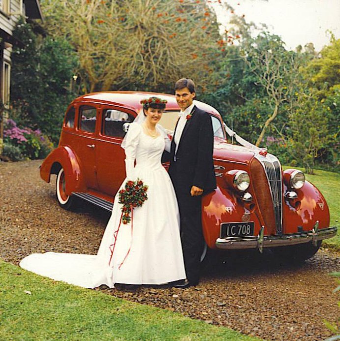 Three years to the day after I was captivated by this 19 year old New Zealand girl, we got married! :)