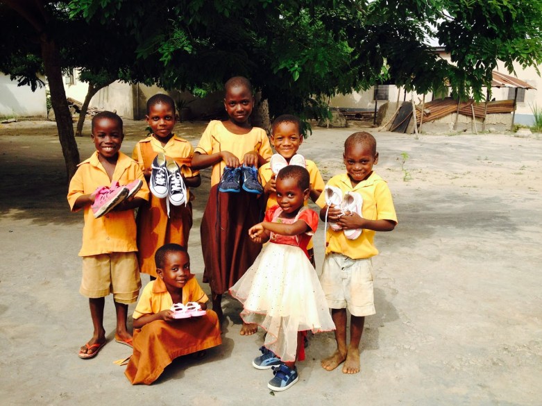 2nd hand shoe drives through my work and Highview Public School have provided a 1st pair of shoes for most children
