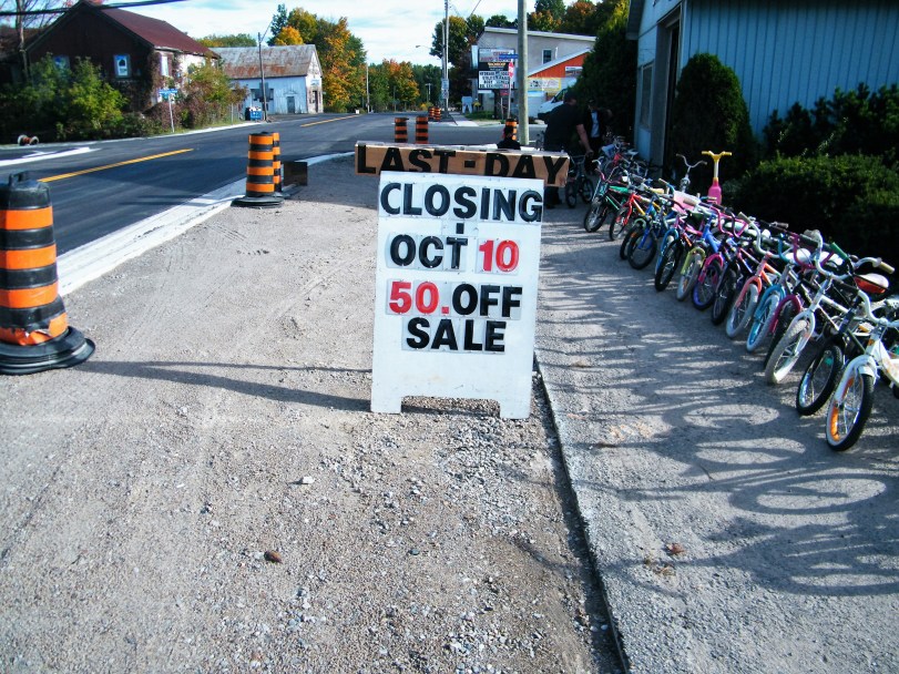 After a couple of decades of operating in Hillsdale, Rolly (affectionately known as "The Bicycle Man" closed down for good on October 10th, 2015)