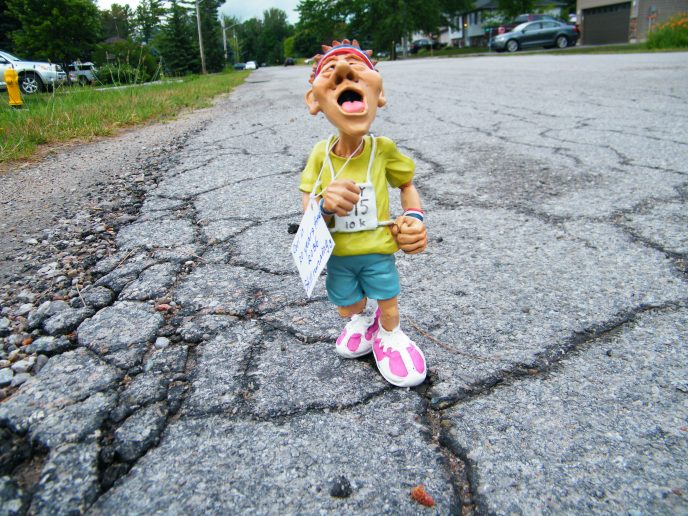 I wonder if my neighbours were wondering what I was doing with body stretched out taking this picture. Fortunately we live on a very quiet street! :)