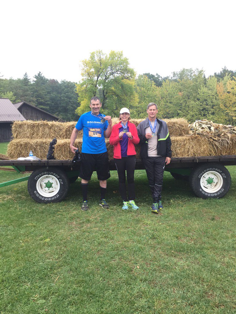 Hanging out with Kristi and her husband Michael after the race. Still havn't changed out of my running gear. My change of clothes was way up in my car in the campground.