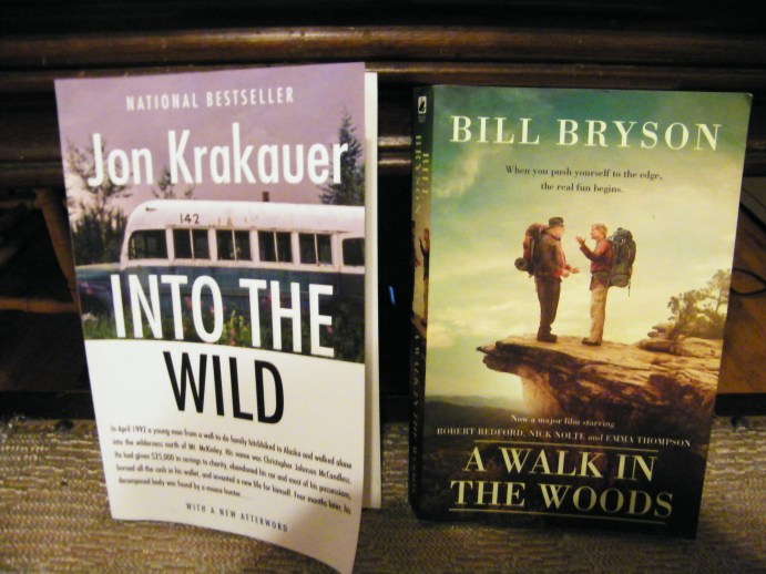 The two books I received for Christmas (one from my son and one from my daughter)